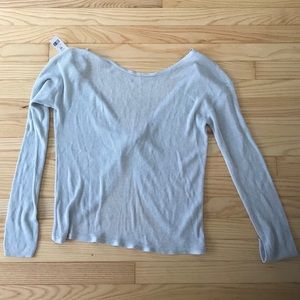 NWT Garage Open Back Light Blue Sweater
